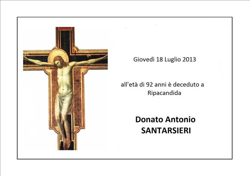 manifesto-funebre Donato Antonio SANTARSIERI