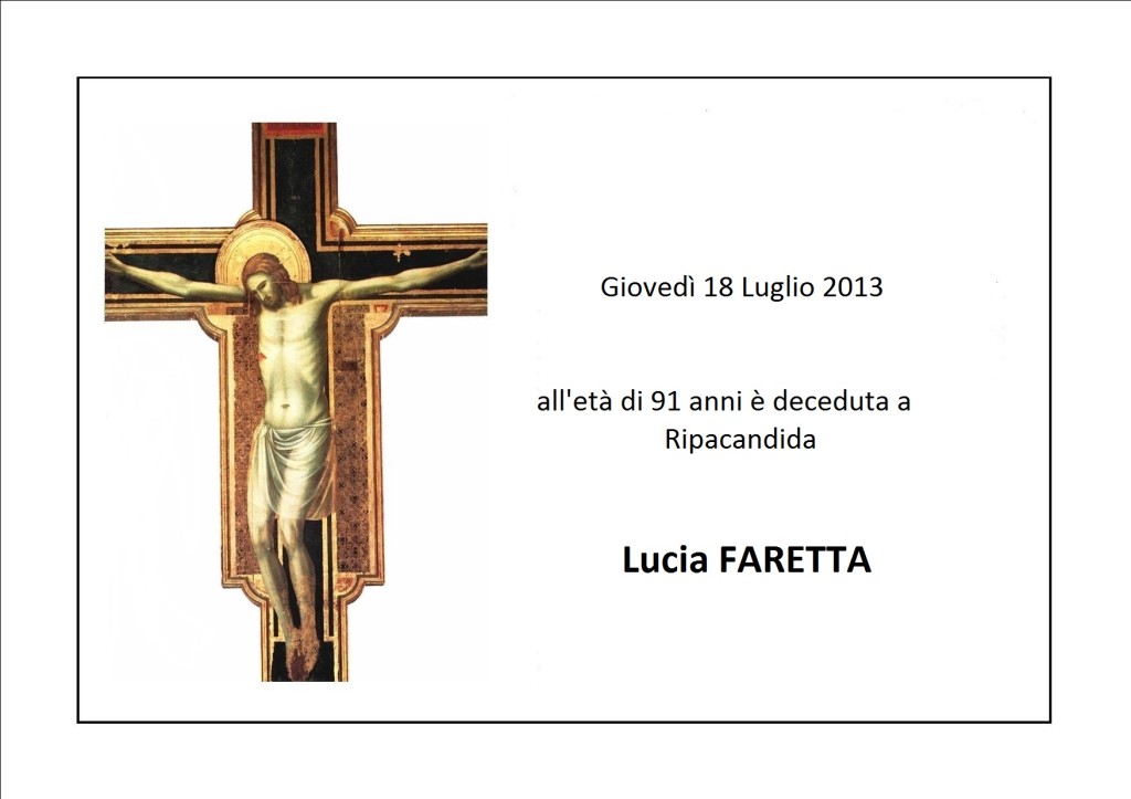 manifesto-funebre Lucia FARETTA