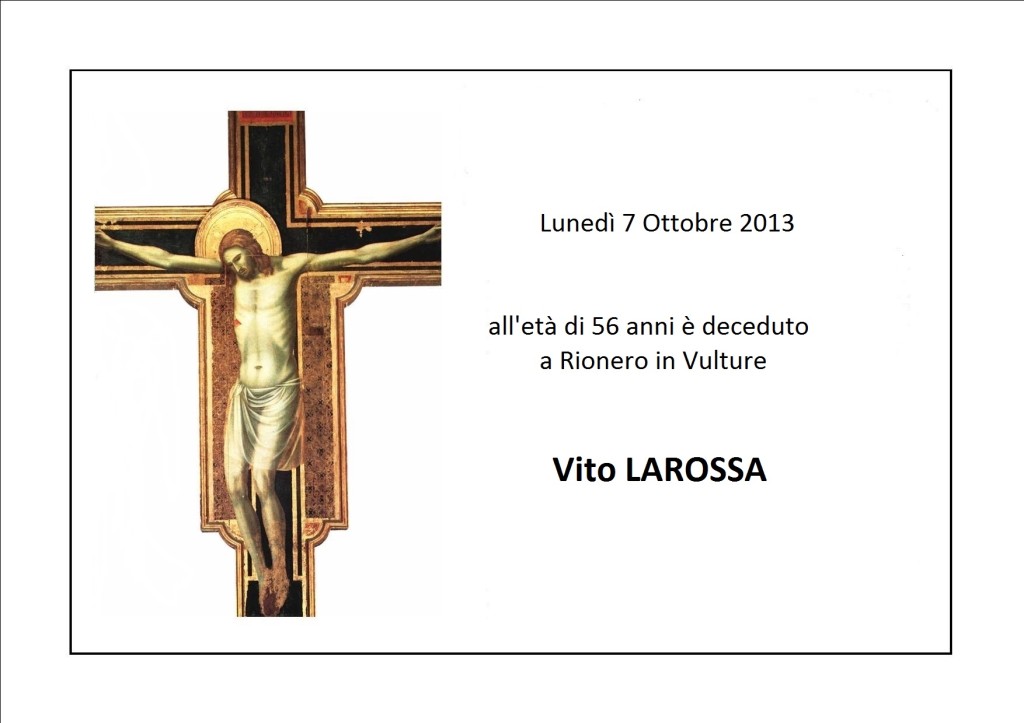 manifesto-funebre Vito LAROSSA