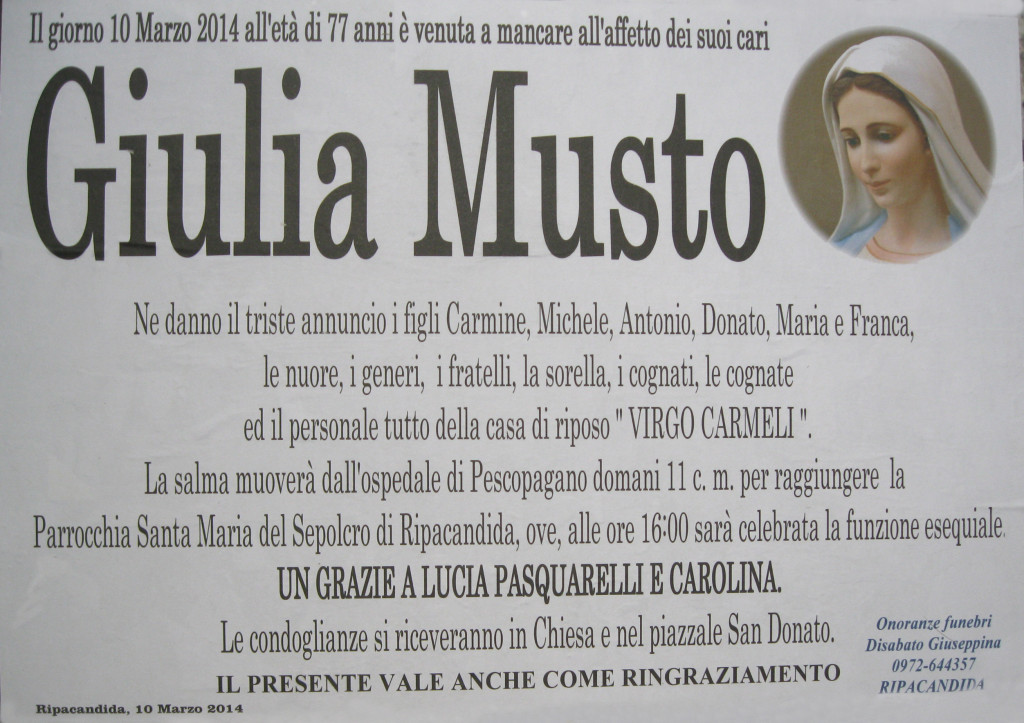MUSTO GIULIA