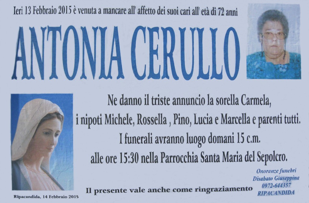 CERULLO Antonia