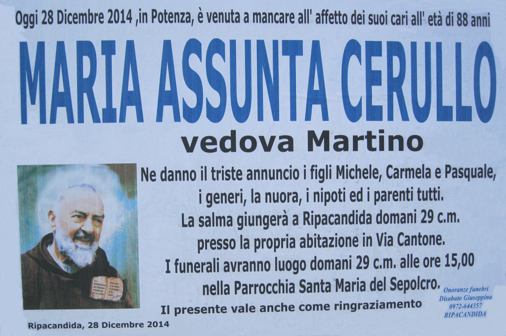 CERULLO Maria Assunta
