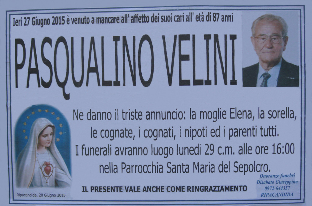 VELINI Pasqualino