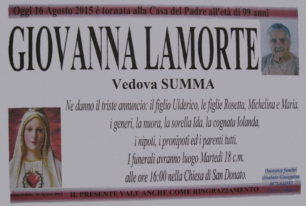 LAMORTE Giovanna