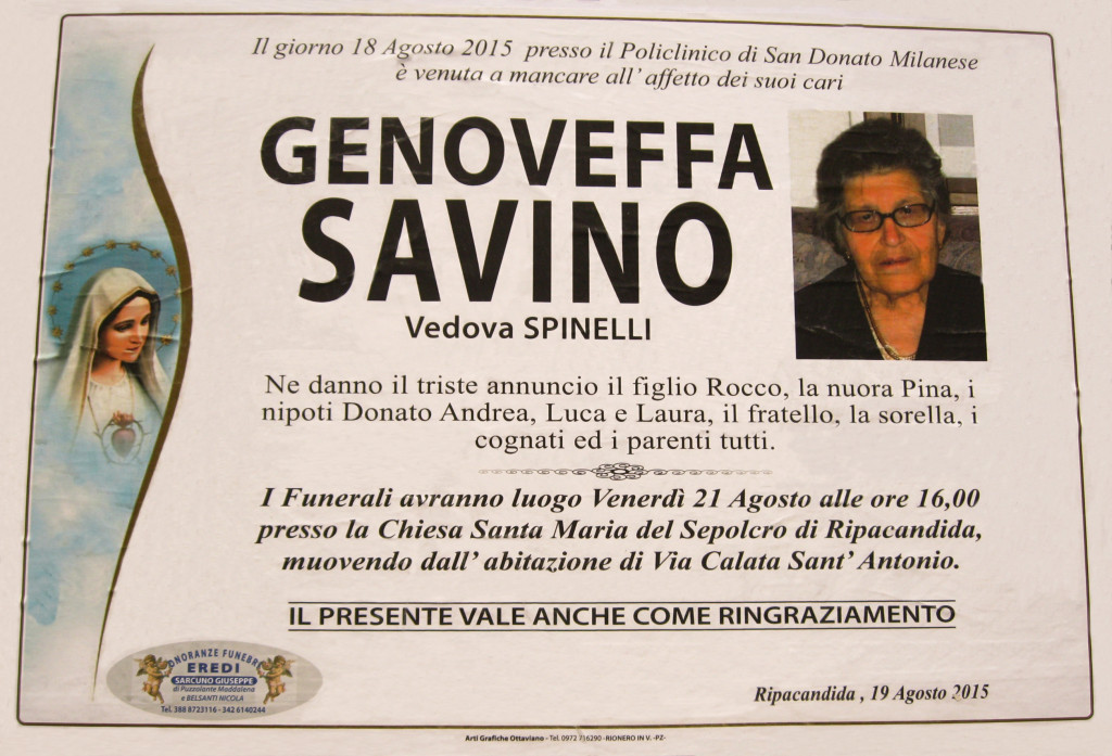 SAVINO Genoveffa
