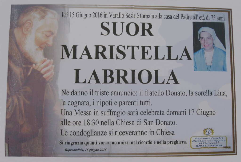 LABRIOLA Suor Maristella
